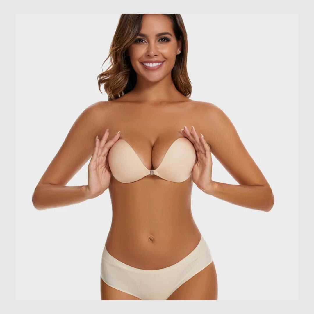 VelvaLift™-Soutien-gorge push-up invisible adhésif à fermeture frontale