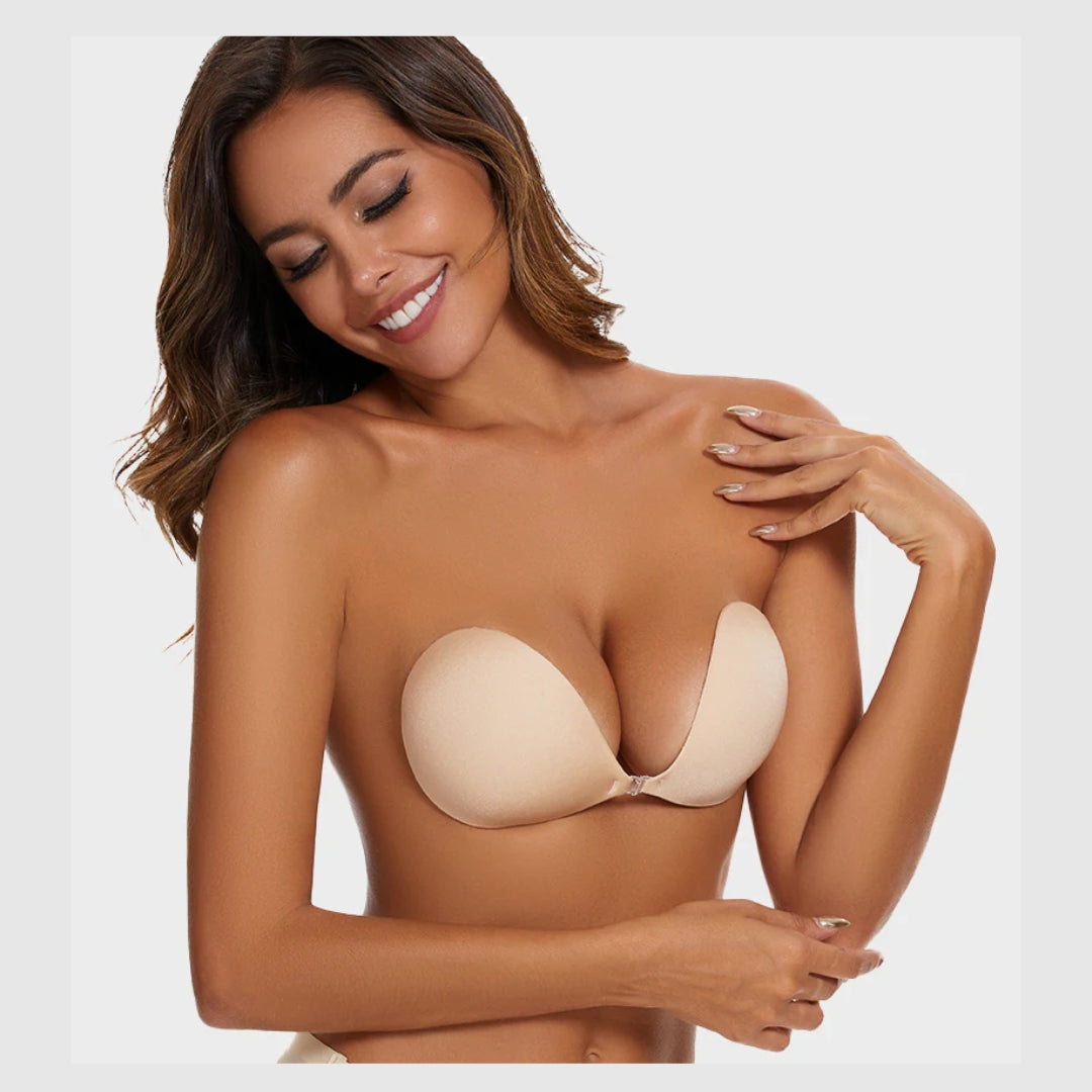 VelvaLift™-Soutien-gorge push-up invisible adhésif à fermeture frontale