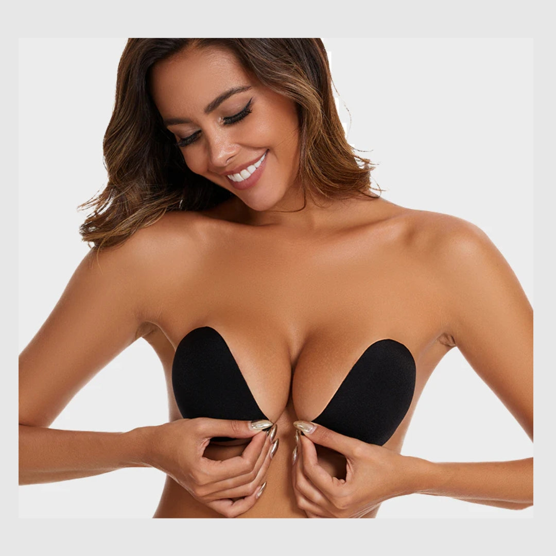 VelvaLift™-Soutien-gorge push-up invisible adhésif à fermeture frontale