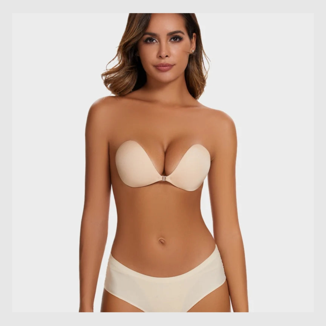 VelvaLift™-Soutien-gorge push-up invisible adhésif à fermeture frontale