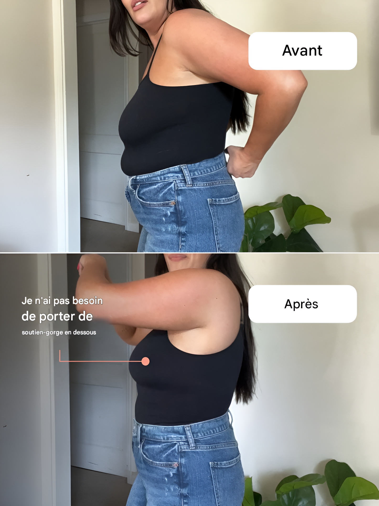 Débardeur Gainant Confortable - 3 en 1 ,Un gainage, un débardeur, et un soutien-gorge.