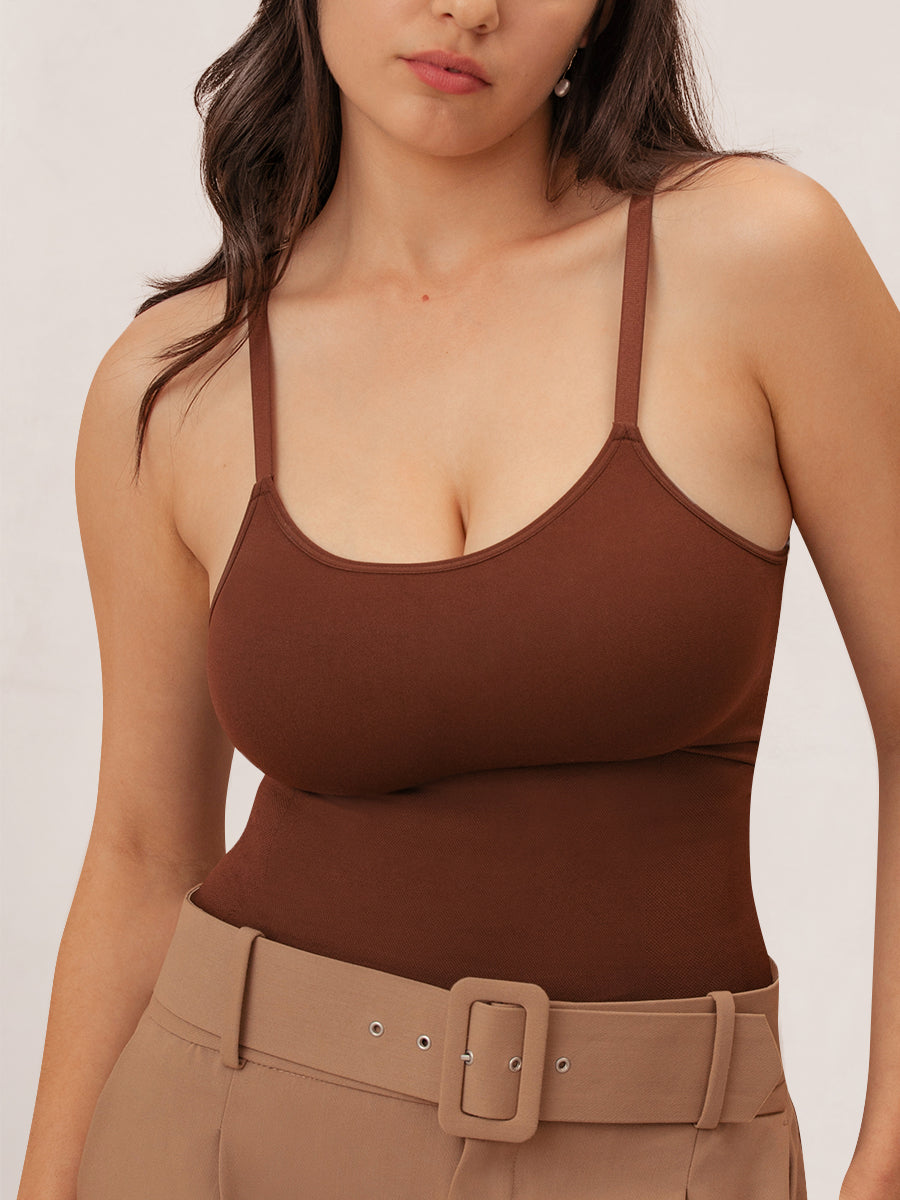 Débardeur Gainant Confortable - 3 en 1 ,Un gainage, un débardeur, et un soutien-gorge.
