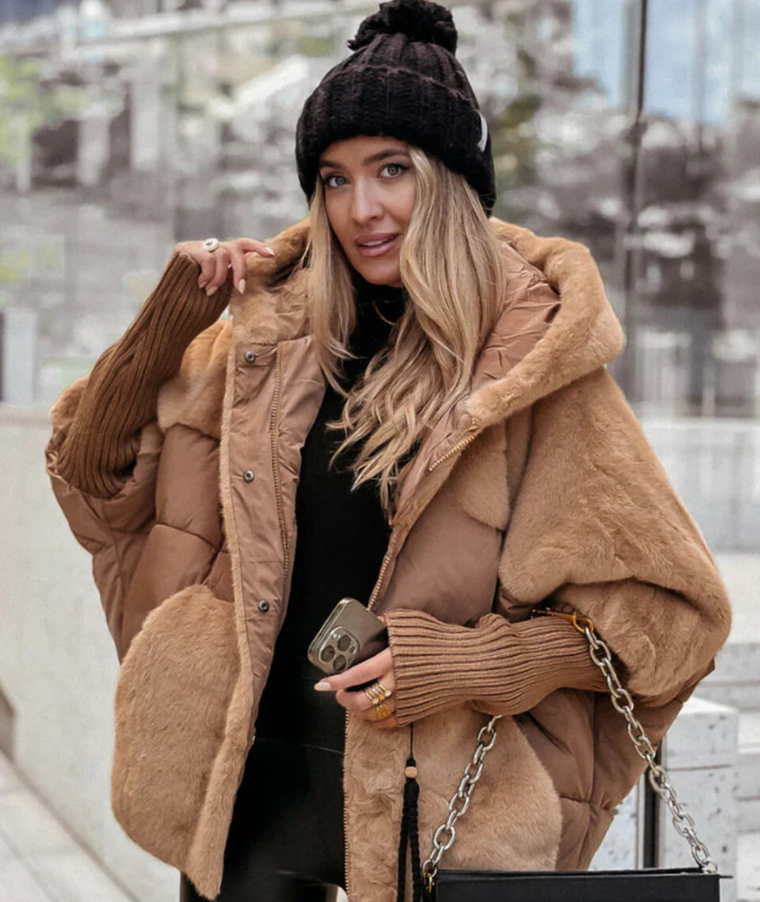 Vento™ – Veste Bomber à Capuche, Alliant Style et Confort