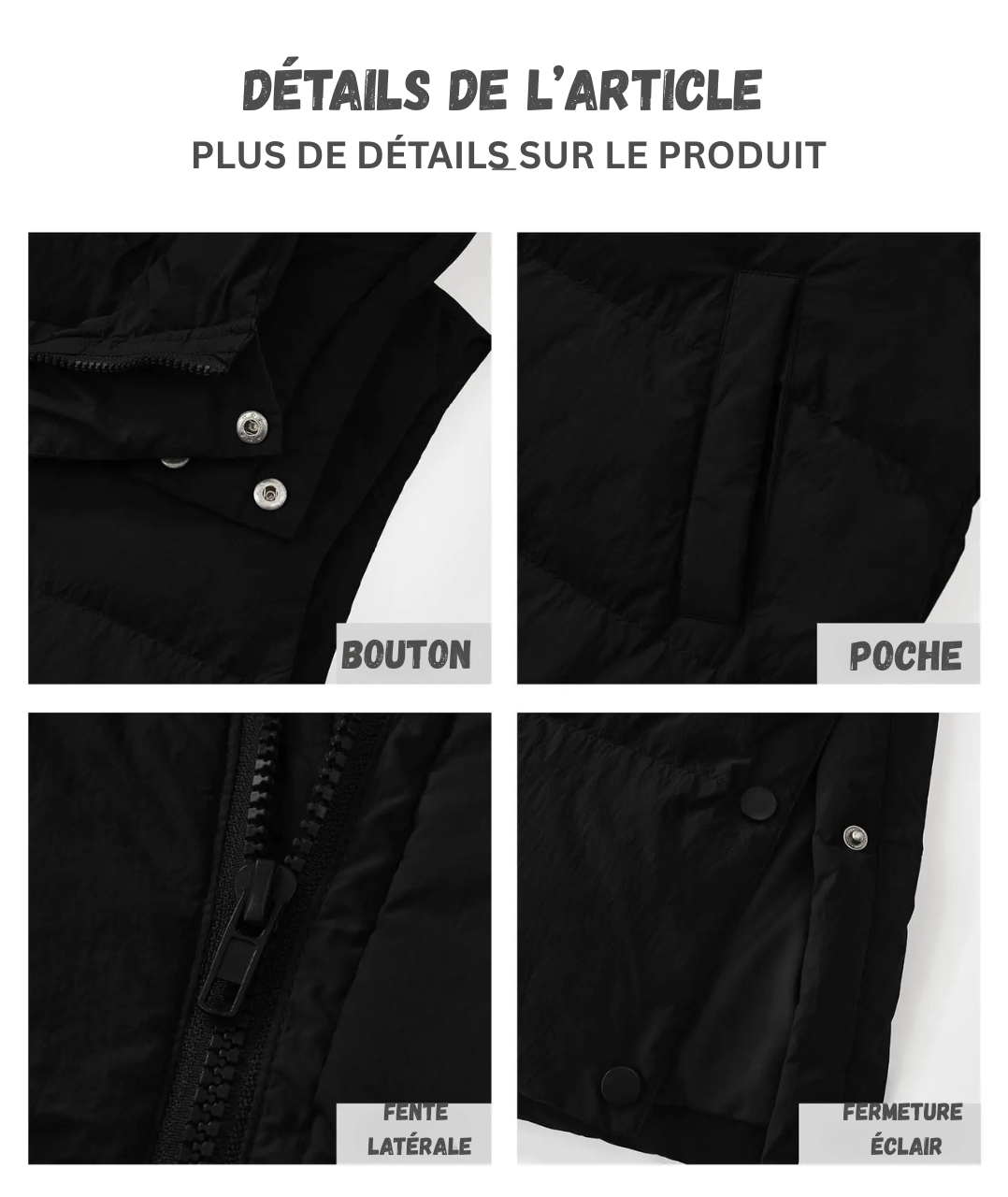 Frostoria™ – Manteau Long Matelassé Élégance Hivernale