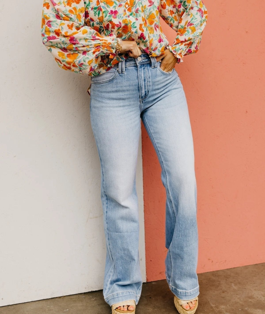 ÉléganceFit™ – Jean Taille Haute Vintage à Contrôle du Ventre, Coupe Droite