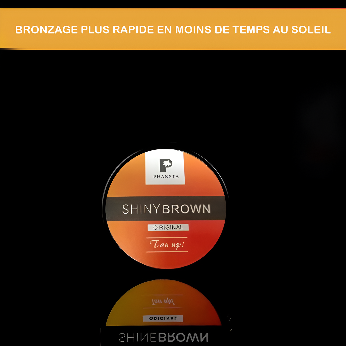 ShinyBrown™-Lotion autobronzante pour aider à obtenir un teint plus foncé