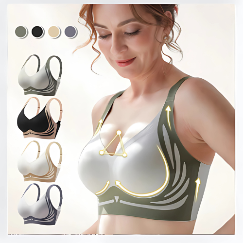 Lot De 3 Soutiens-Gorge Sans Coutures Femme - Push Up Rembourré Confortable Maintien Solide