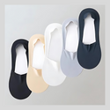 Lot De 4 Paires De Chaussettes Invisibles Femme - Antidérapantes, Sans Coutures - Pour Bateaux, Escarpins, Mocassins - 8