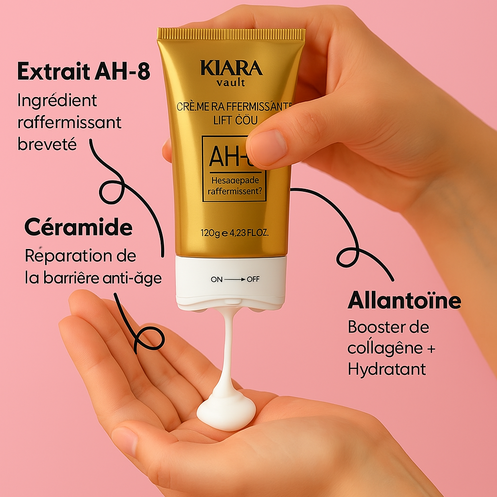 VELURÁ™ – CRÈME RAFFERMISSANTE BREVETÉE POUR LE COU AVEC ROULEAU GUA SHA