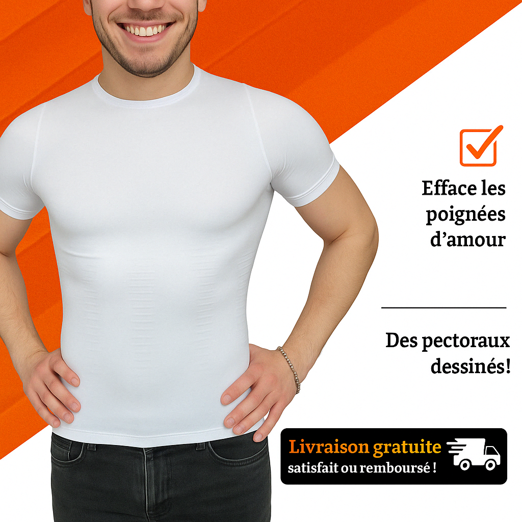 MorphoFit – T-shirt gainant pour une silhouette sculptée et une posture redressée