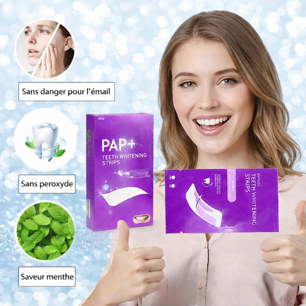 Smileva™ – Bandes Blanchissantes Éclat du Sourire