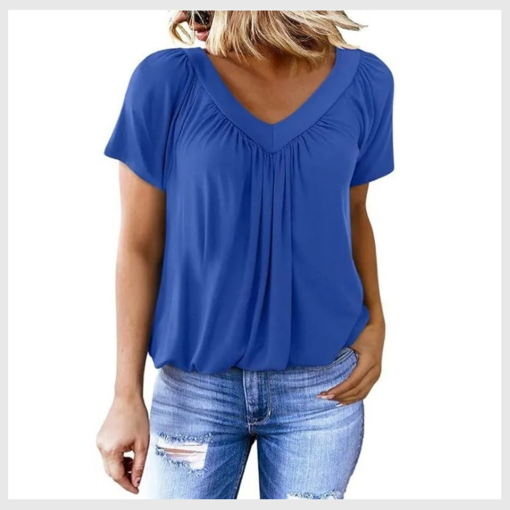 T-shirt Col V Ultra-Confort – Pour un Look Décontracté & Chic