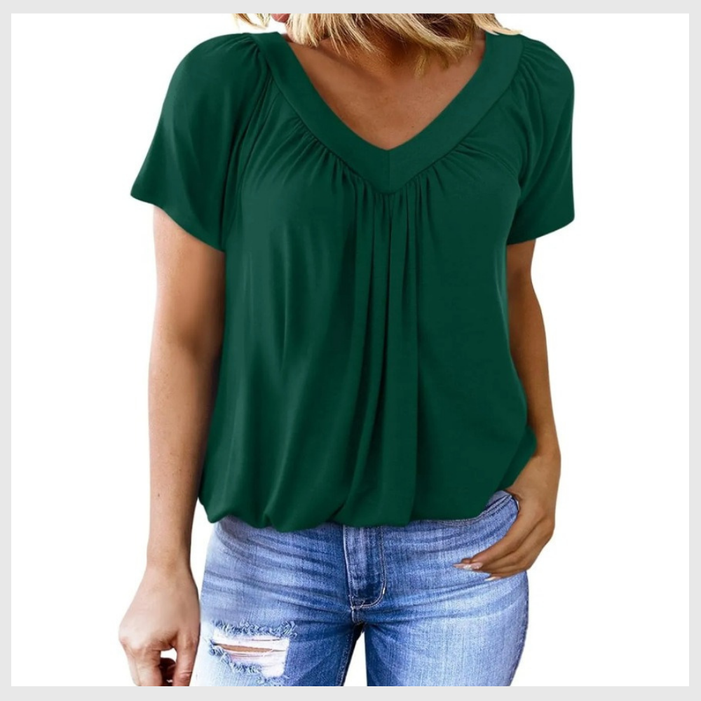 T-shirt Col V Ultra-Confort – Pour un Look Décontracté & Chic