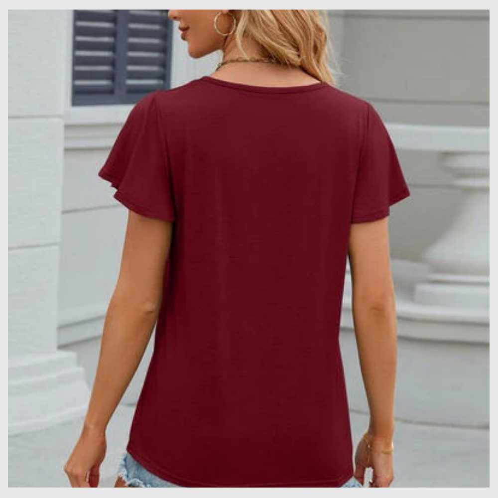 T-shirt Col V Ultra-Confort – Pour un Look Décontracté & Chic