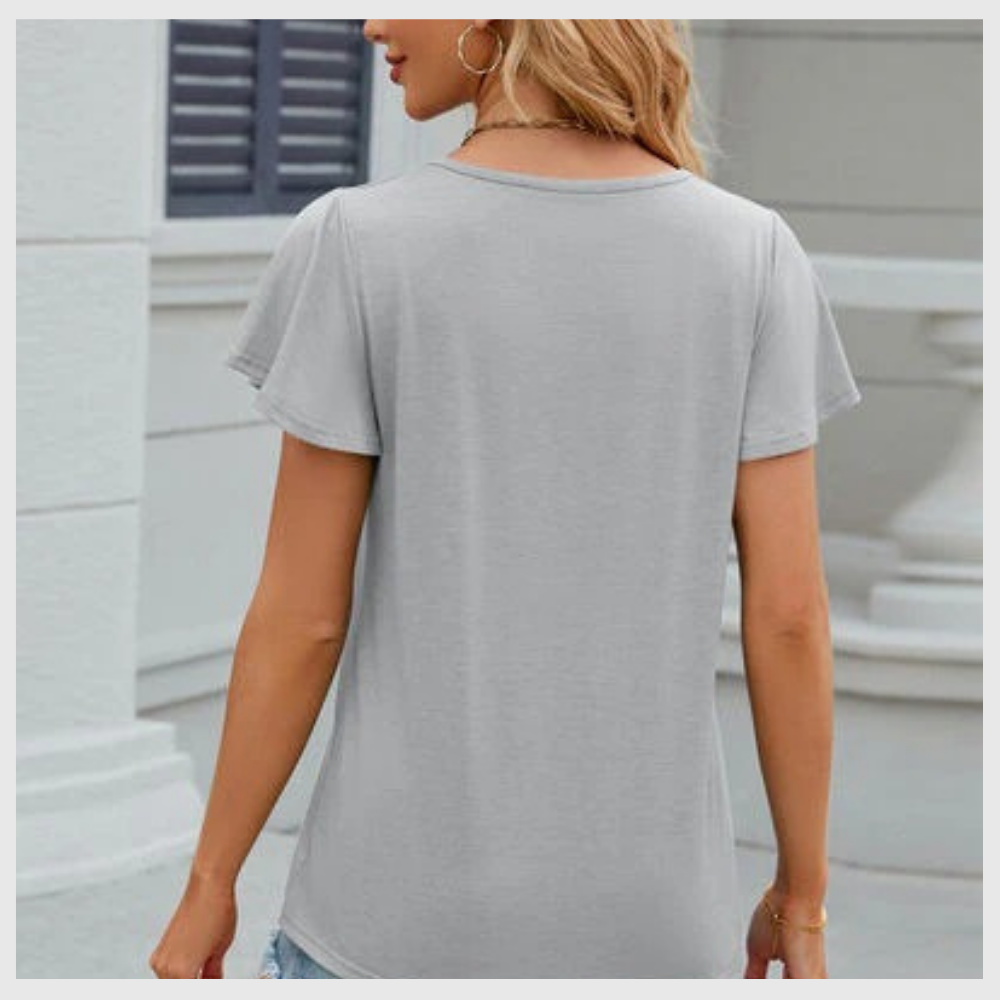 T-shirt Col V Ultra-Confort – Pour un Look Décontracté & Chic