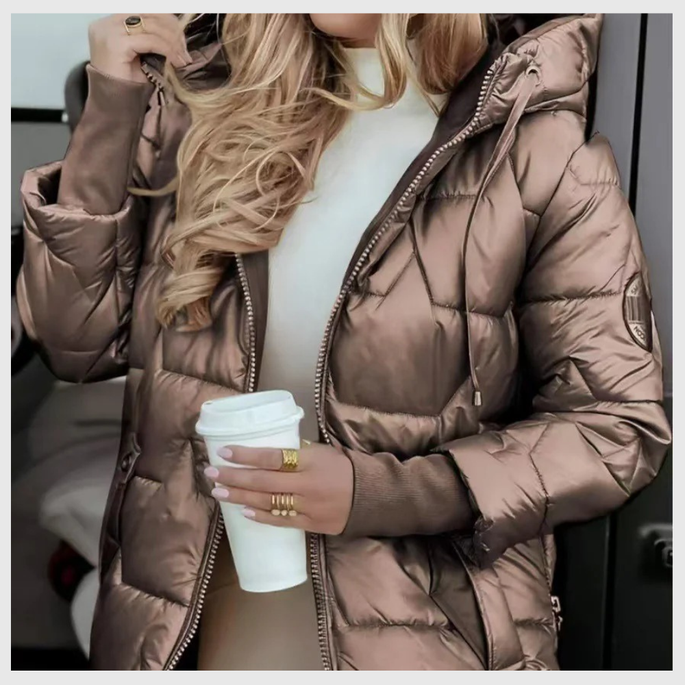 Lunavia™ – Manteau Matelassé à Capuchon Douillet