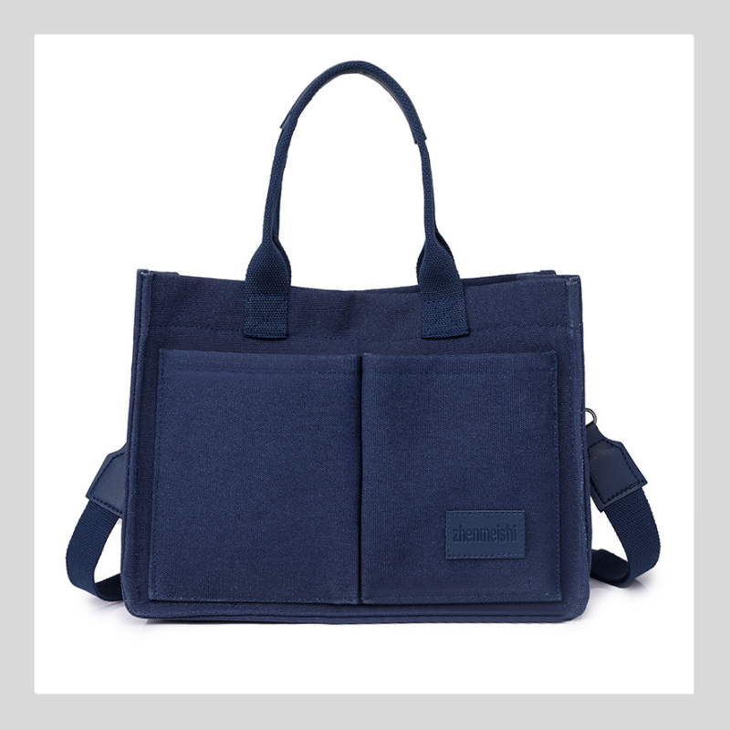 Sac Cabas en Toile pour Femme - Grande Capacité et Multi-Poches Pratiques