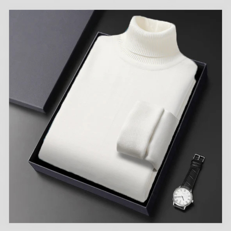 Pull col roulé d'hiver pour homme