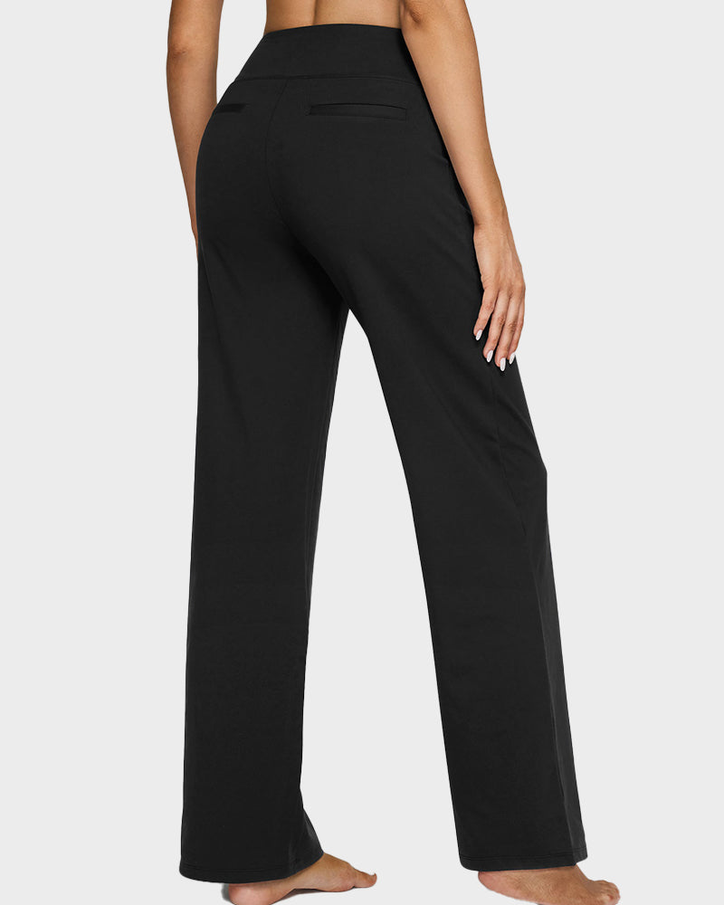 Élégancia™ – Pantalon Large Taille Haute Confort Chic