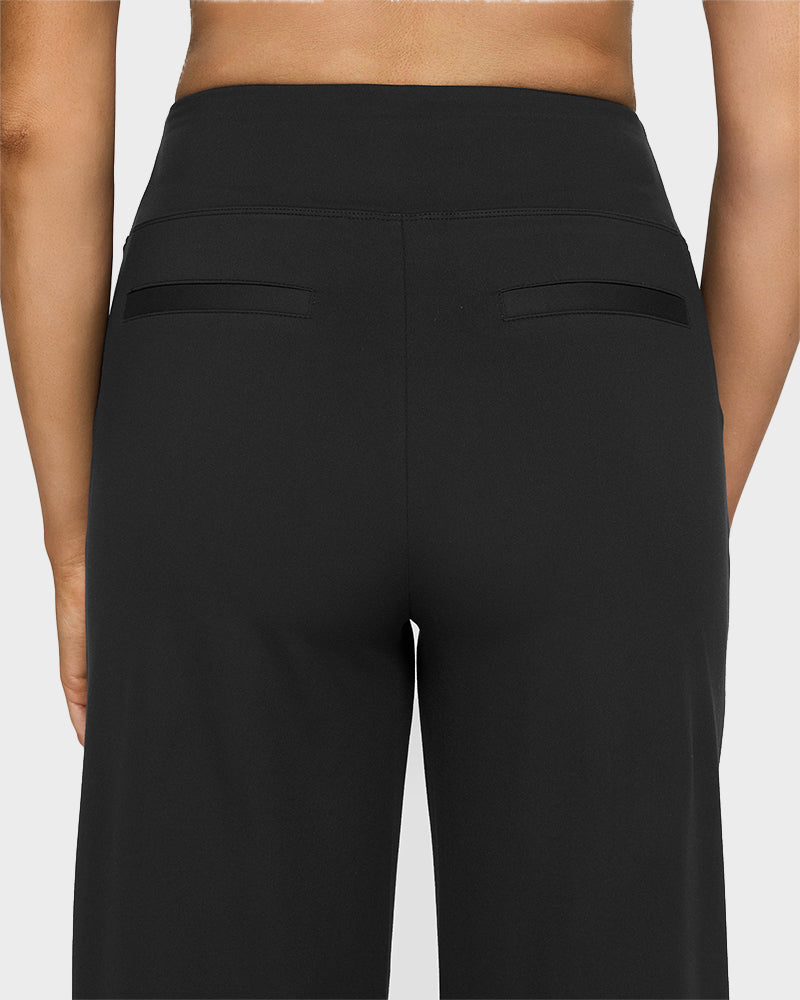 Élégancia™ – Pantalon Large Taille Haute Confort Chic