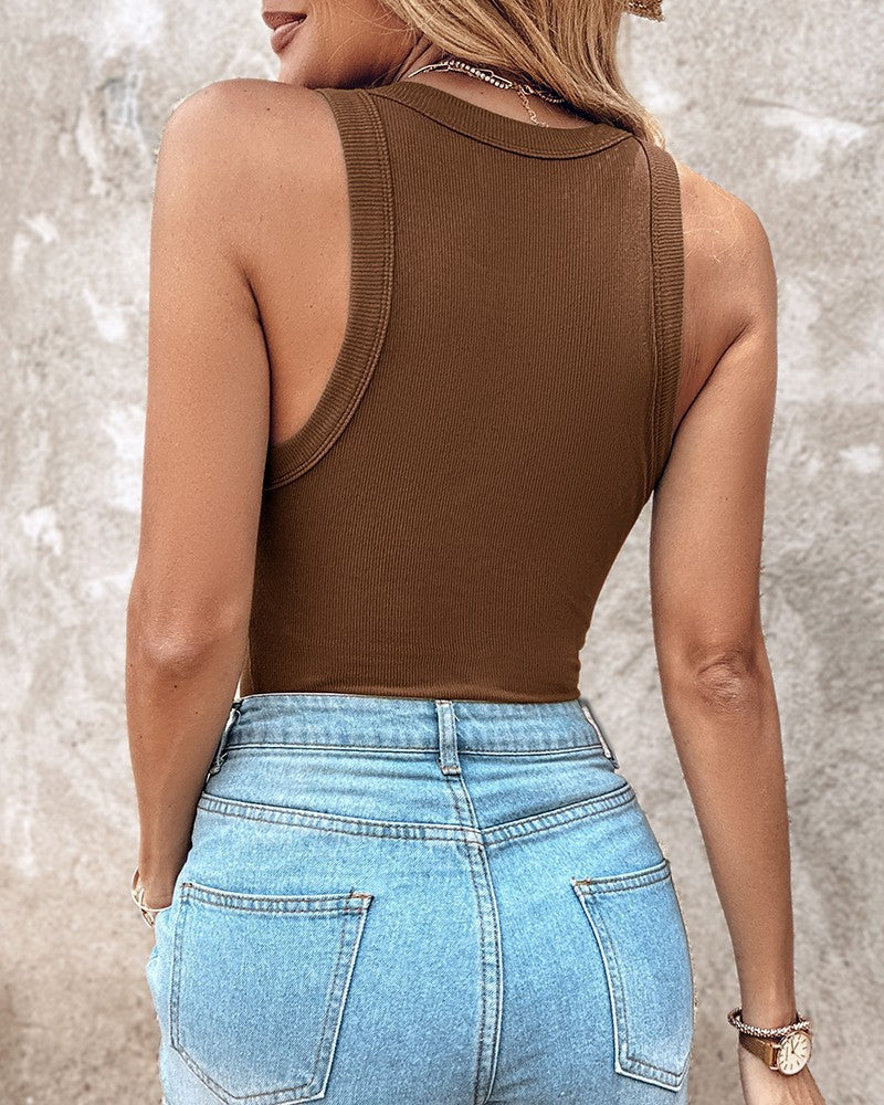 Débardeur Athlétique avec Soutien-Gorge Intégré