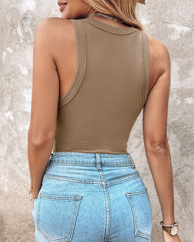 Débardeur Athlétique avec Soutien-Gorge Intégré