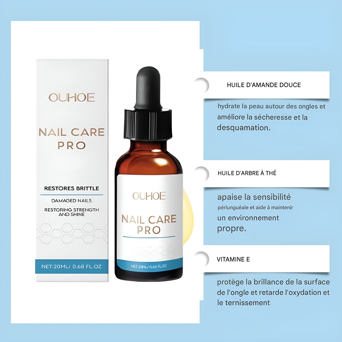 Nail Care Pro - Sérum Fortifiant et Réparateur pour les Ongles