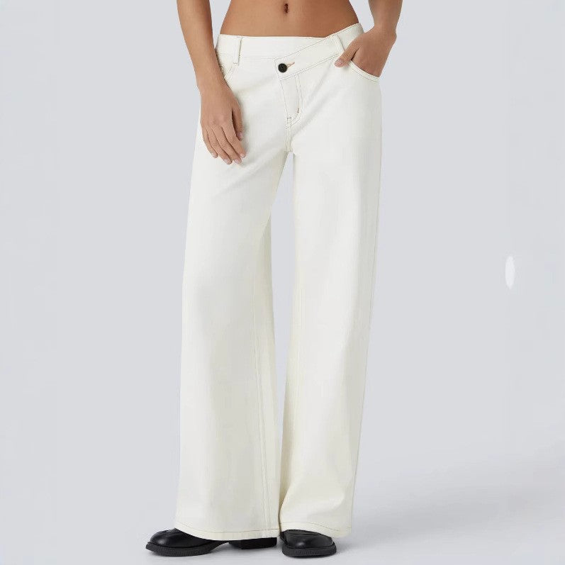 Jeans baggy décontractés et confortables avec coupe large tendance