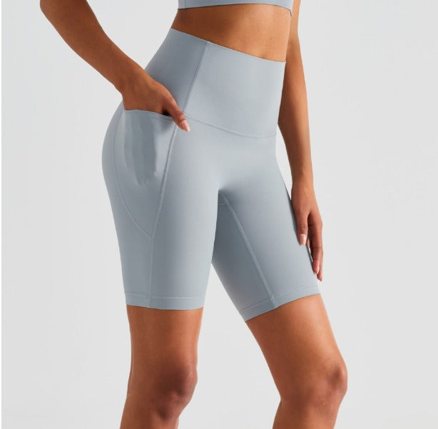 SculptShorts™ - Short d'entraînement gainant taille haute avec poches latérales