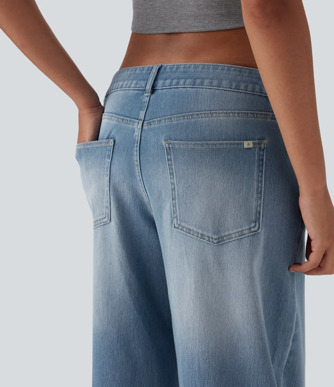 Jeans baggy décontractés et confortables avec coupe large tendance