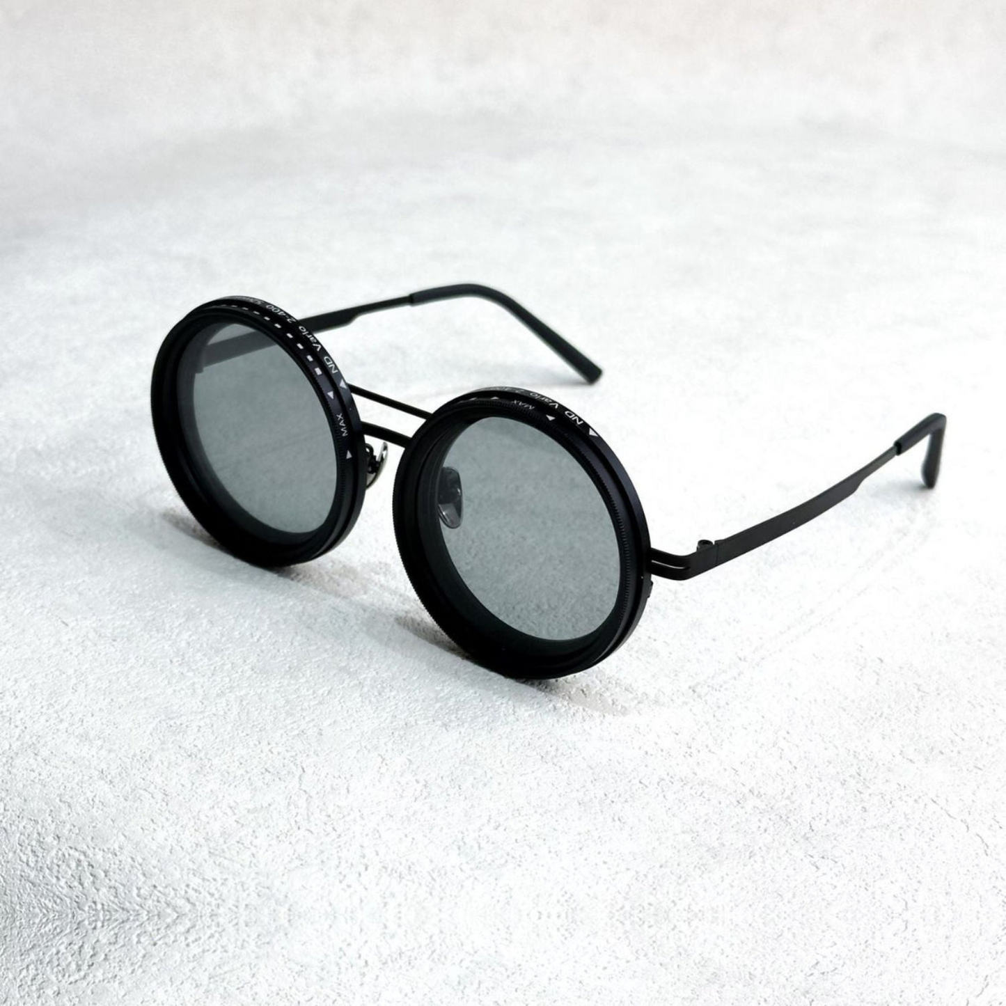 LumeX™ ND9 | Lunettes de soleil artisanales avec réduction de lumière réglable & protection UV.