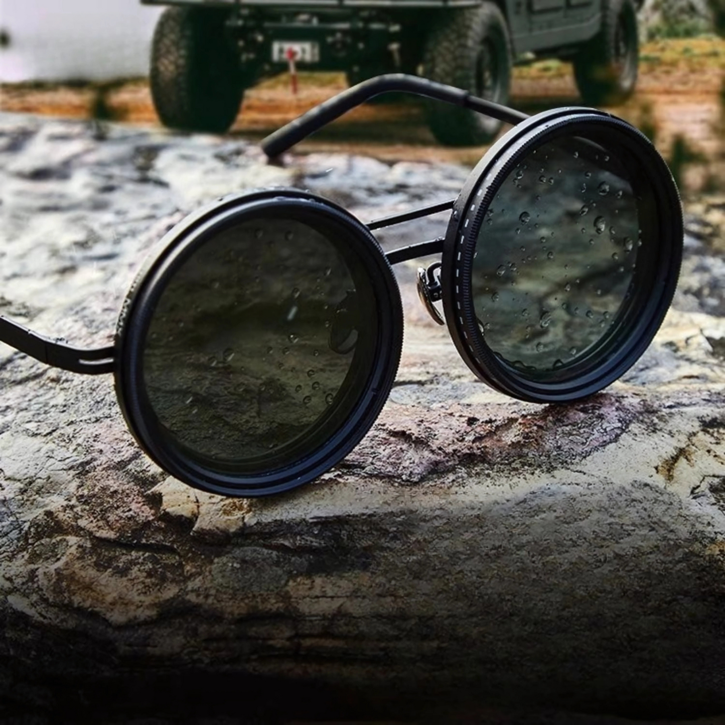 LumeX™ ND9 | Lunettes de soleil artisanales avec réduction de lumière réglable & protection UV.