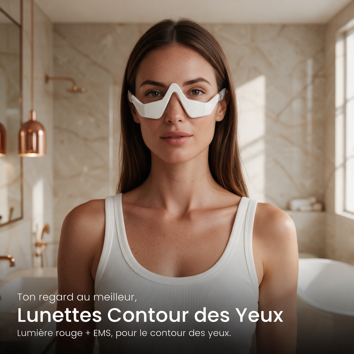 Lunettes Contour des Yeux Lumière Rouge + EMS