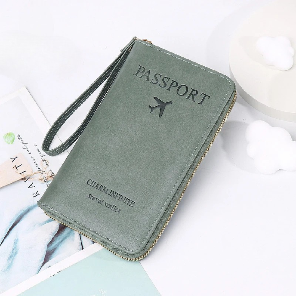 Cuirévo™ – Portefeuille RFID Chic pour Voyageurs Modernes.