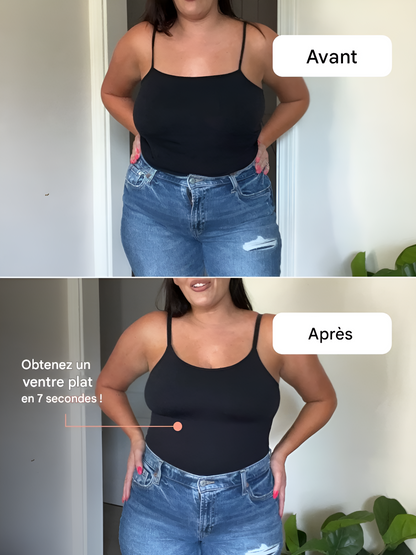 Débardeur Gainant Confortable - 3 en 1 ,Un gainage, un débardeur, et un soutien-gorge.