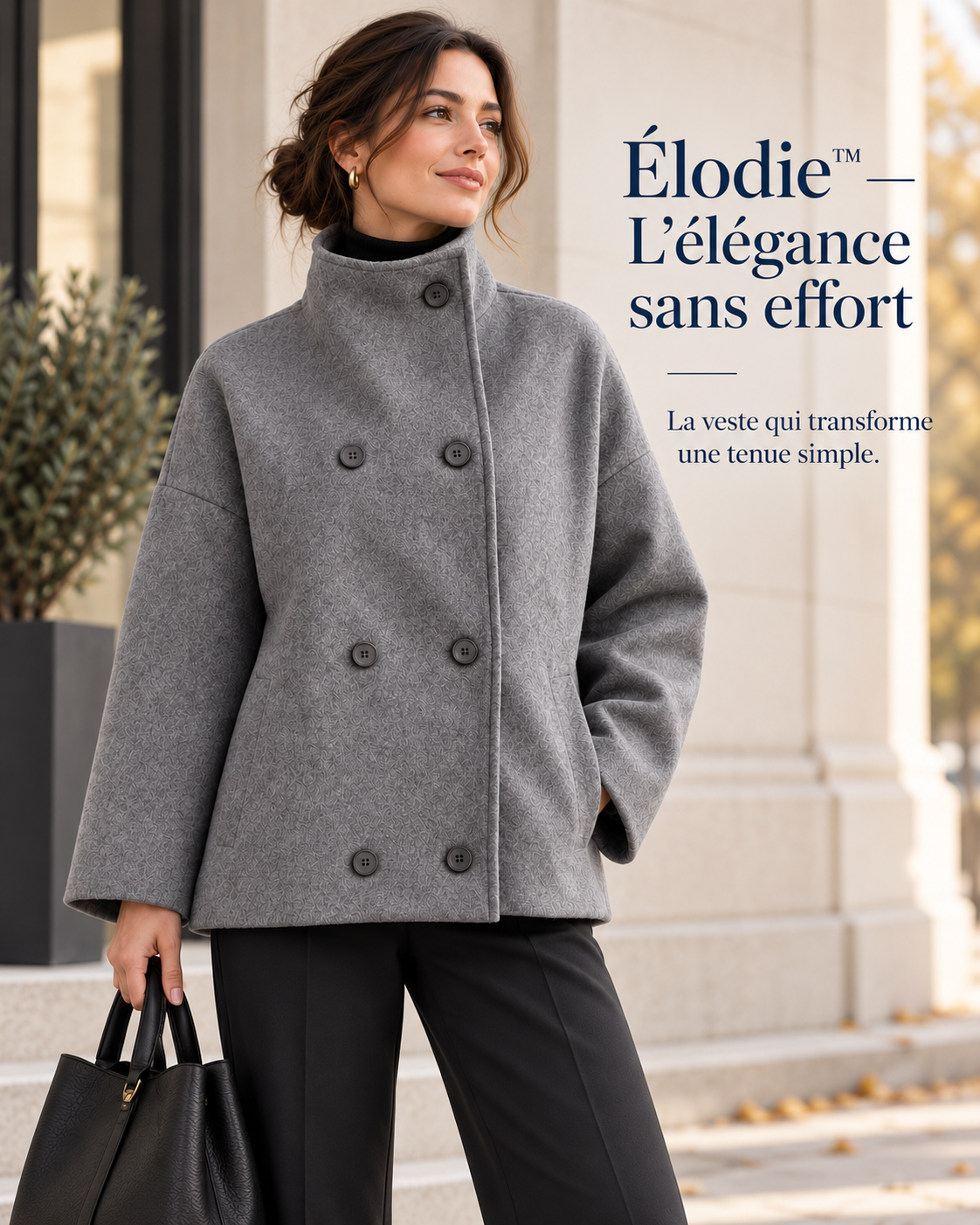 Élodie™ — Veste chaude à col montant pour femme