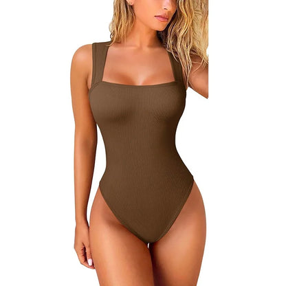 Débardeur sans manches gainant pour ventre plat – body intégral