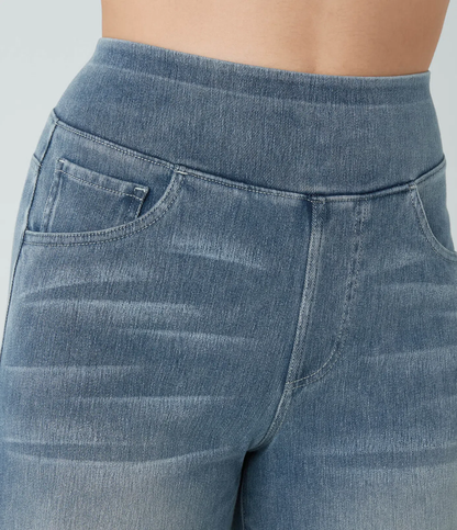Jean Bootcut Taille Haute – Confort Extensible & Style Intemporel