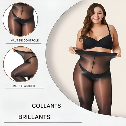 ÉclatVoilé™ – Collants Brillants & Confort et Silhouette Sublimée
