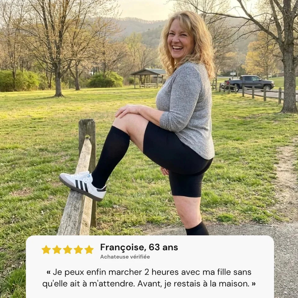 Chaussettes de Compression Hautes - Jambes Légères