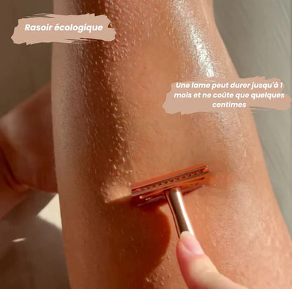 Rasoir de sûreté anti-douleurs et poils incarnés