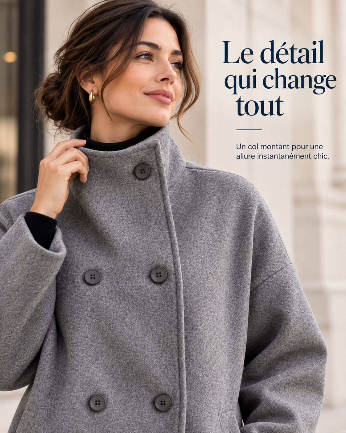 Élodie™ — Veste chaude à col montant pour femme