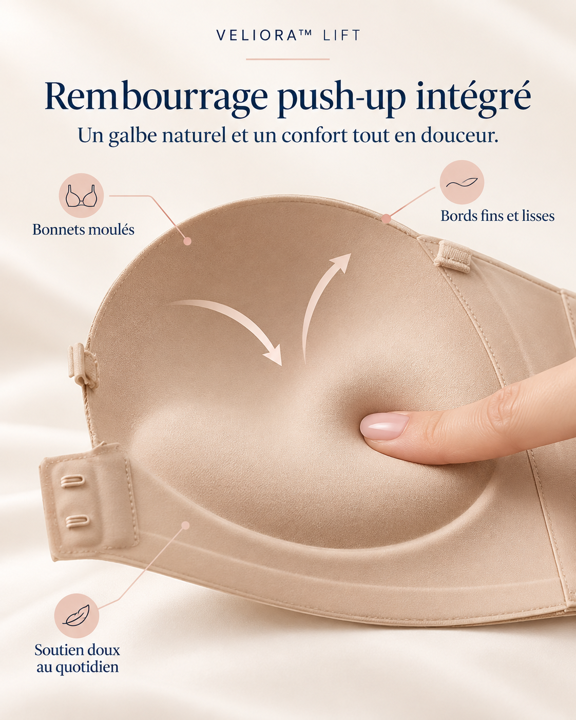 Veliora™ Lift — Soutien-gorge Push-Up Sans Bretelles