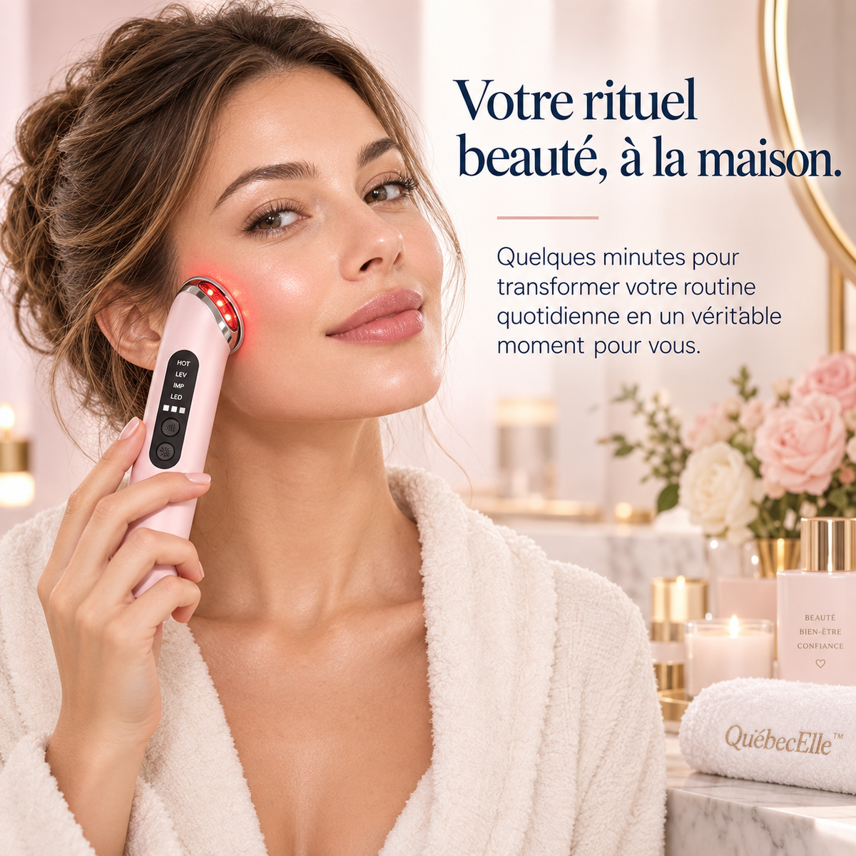 QuebecElle™ LumiGlow Pro — Votre rituel éclat à la maison