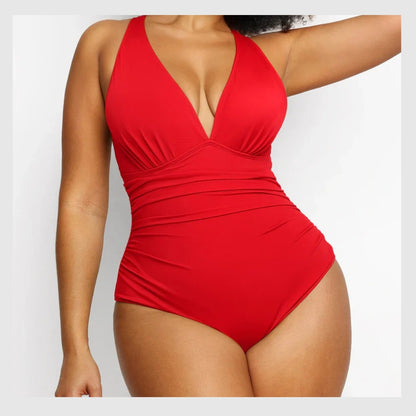 AquaSculpt™ -Maillot de Bain Plongeant – Sublimez Votre Silhouette