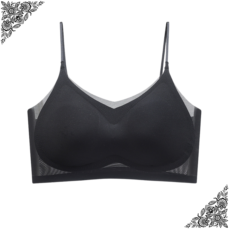 Sans Armatures Soutien-gorge Confortable En Soie Glacée - Grandes Sans Armatures Soutien-gorge Confortable En Soie Glacée - Grandes
