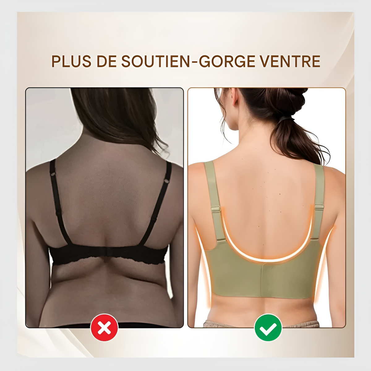 2025 Lot de 3 Soutien Gorge sans Armature Maintien Extreme Push Up