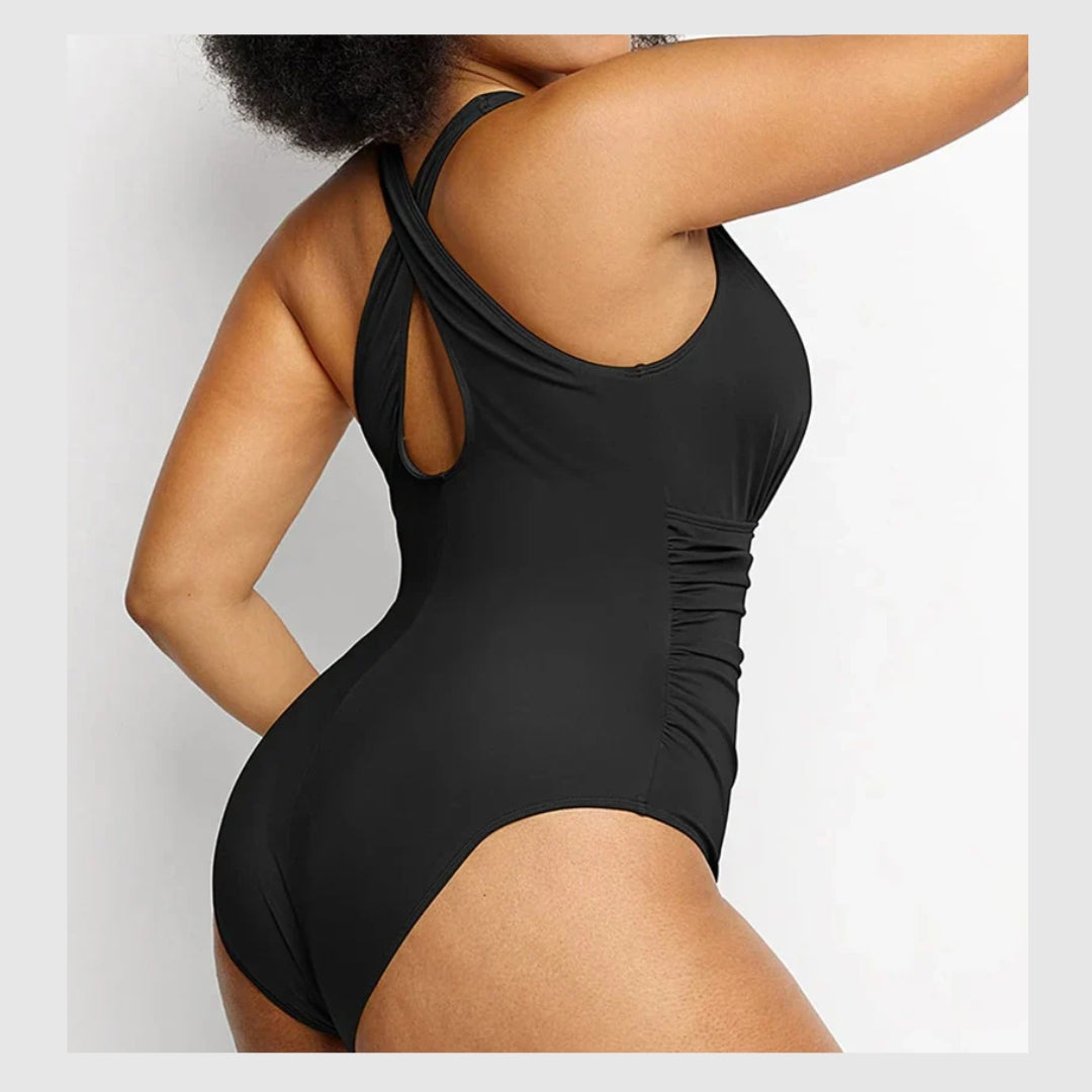 AquaSculpt™ -Maillot de Bain Plongeant – Sublimez Votre Silhouette