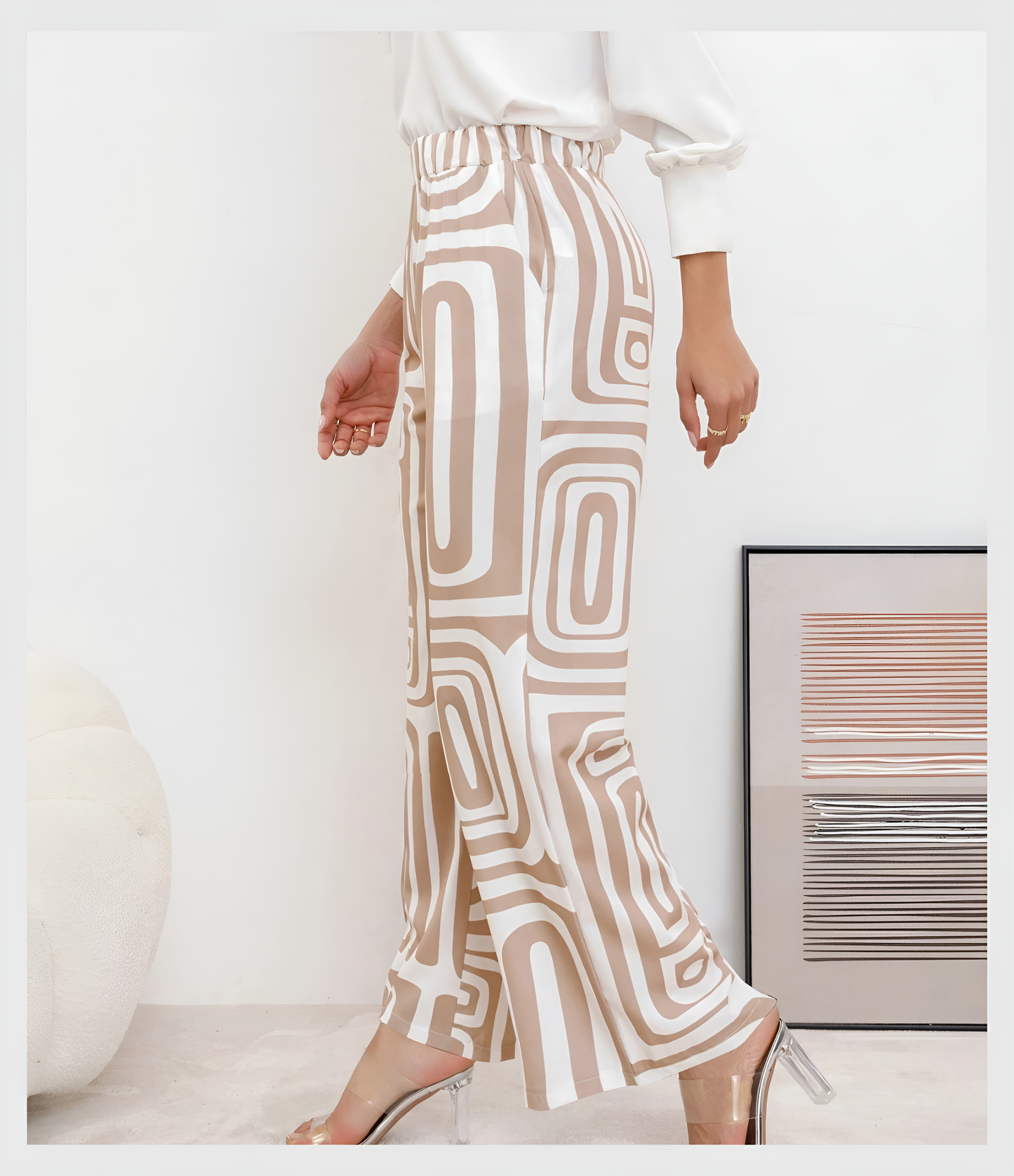 Pantalon chic - chemisier et ceinture offerts