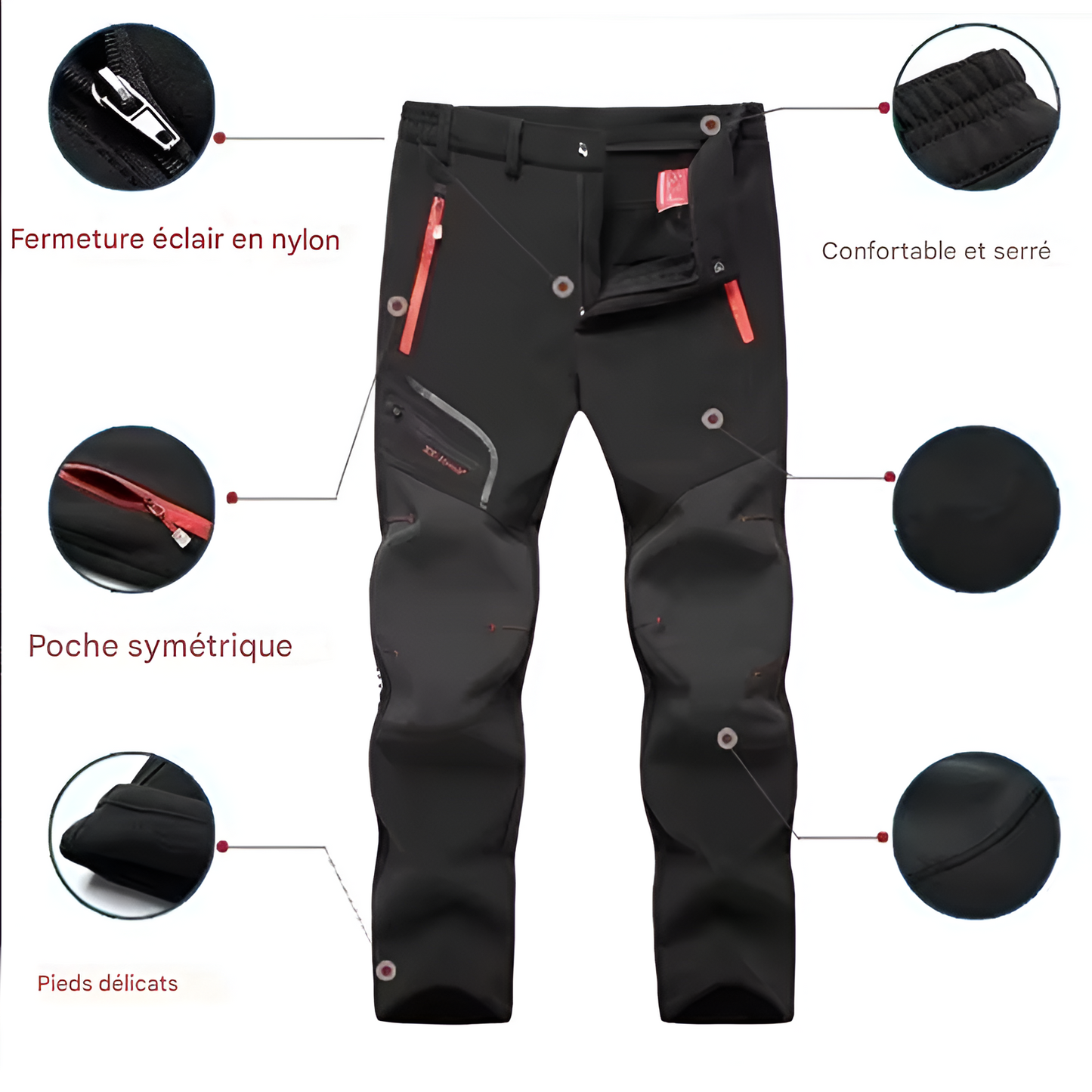 NordFlex™ – Pantalon Thermique et Imperméable